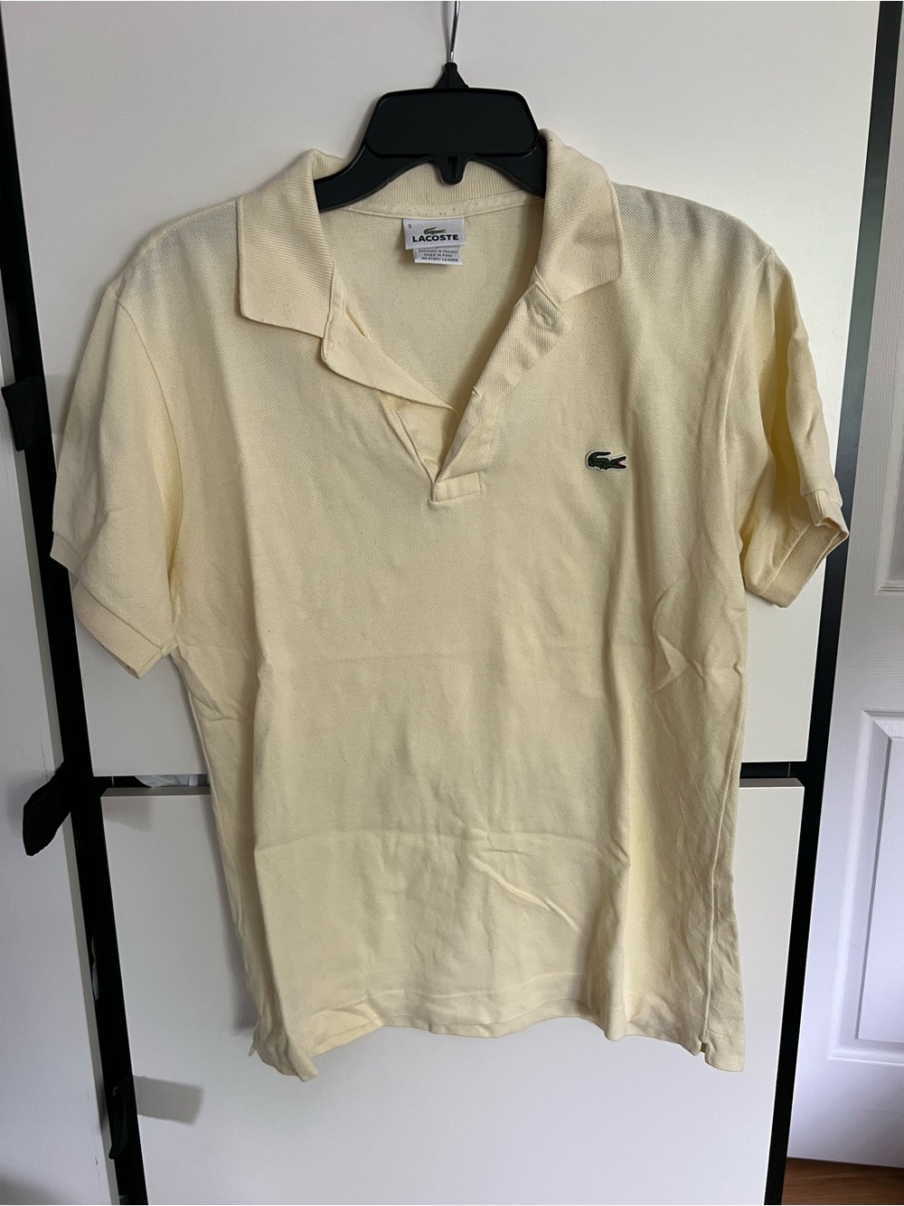 Lacoste butter yellow polo